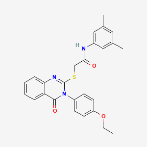 N-(3,5-dimethylphenyl)-2-{[3-(4-ethoxyphenyl)-4-oxo-3,4-dihydroquinazolin-2-yl]sulfanyl}acetamide