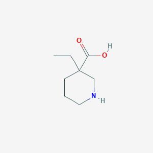 molecular formula C8H15NO2 B15088193 3-Ethylpiperidine-3-carboxylic acid 