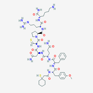 B150882 Argipressin, beta-mercapto-beta, beta-cyclopentamethylenepropionic acid(1)-O-methyl-tyr(2)-lysnh2(9)- CAS No. 135484-51-4