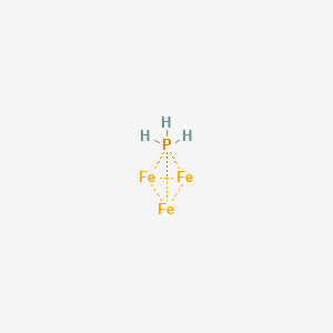 molecular formula Fe3H3P B15088218 iron;phosphane 