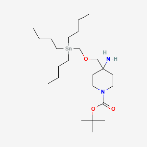 tert-butyl 4-amino-4-(tributylstannylmethoxymethyl)piperidine-1-carboxylate