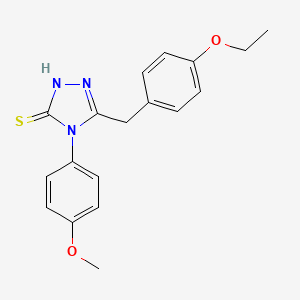 molecular formula C18H19N3O2S B15088251 5-(4-ethoxybenzyl)-4-(4-methoxyphenyl)-2,4-dihydro-3H-1,2,4-triazole-3-thione 