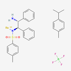 [(1R,2R)-2-amino-1,2-diphenylethyl]-(4-methylphenyl)sulfonylazanide;1-methyl-4-propan-2-ylbenzene;ruthenium(2+);tetrafluoroborate