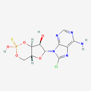 (4aR,6R,7R,7aS)-6-(6-Amino-8-chloro-9H-purin-9-yl)-2,7-dihydroxytetrahydro-2H,4H-2lambda~5~-furo[3,2-d][1,3,2]dioxaphosphinine-2-thione