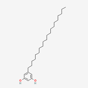 molecular formula C26H46O2 B15088384 5-Icosylbenzene-1,3-diol CAS No. 64645-61-0