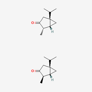 molecular formula C20H32O2 B15088410 (1S,4R,5R)-4-methyl-1-propan-2-ylbicyclo[3.1.0]hexan-3-one;(1S,4S,5R)-4-methyl-1-propan-2-ylbicyclo[3.1.0]hexan-3-one 