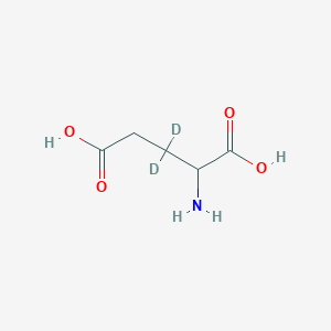 molecular formula C5H9NO4 B15088414 2-amino-3,3-dideuteriopentanedioic acid 