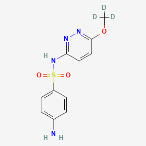 molecular formula C11H12N4O3S B15088428 Sulfamethoxypyridazine-d3 