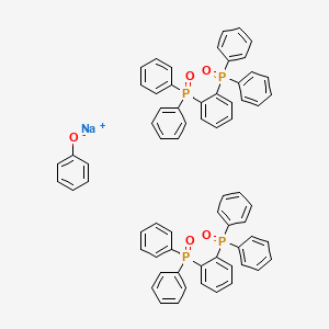 molecular formula C66H53NaO5P4 B15088435 Bis[1,2-bis(diphenylphosphine oxide)benzene] sodium phenoxide 