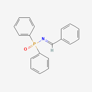 molecular formula C19H16NOP B15088448 N-Benzylidene-P,P-diphenylphosphinic amide 