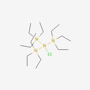 molecular formula C18H45ClSi4 B15088452 Chlorotris(triethylsilyl)silane CAS No. 30432-47-4