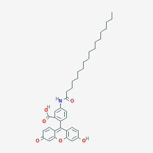 2-(3-Hydroxy-6-oxoxanthen-9-yl)-5-(octadecanoylamino)benzoic acid