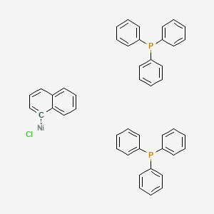 molecular formula C46H37ClNiP2- B15088502 chloronickel;1H-naphthalen-1-ide;triphenylphosphane 