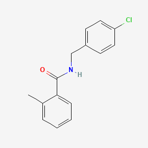 molecular formula C15H14ClNO B15088509 N-(4-chlorobenzyl)-2-methylbenzamide 