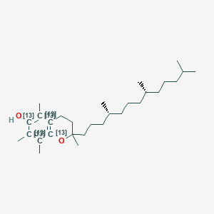 molecular formula C29H50O2 B15088519 alpha-Vitamin E-13C6 