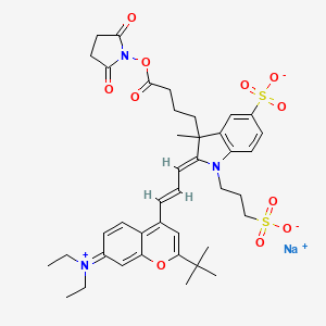 molecular formula C40H48N3NaO11S2 B15088537 Fluorescent red 631 reactive 