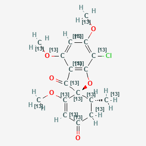 molecular formula C17H17ClO6 B15088580 Griseofulvin-13C17 CAS No. 1325307-58-1