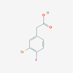 molecular formula C8H6BrFO2 B150886 3-溴-4-氟苯乙酸 CAS No. 194019-11-9