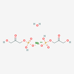 molecular formula C6H14MgO13P2 B15088624 magnesium;(3-hydroxy-2-oxopropyl) hydrogen phosphate;hydrate 