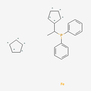 molecular formula C24H23FeP B15088647 [1-(Diphenylphosphino)ethyl]ferrocene 