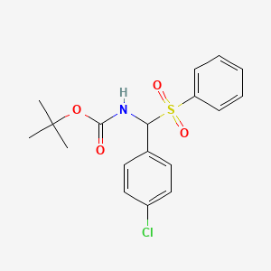 tert-Butyl ((4-chlorophenyl)(phenylsulfonyl)methyl)carbamate