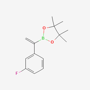 molecular formula C14H18BFO2 B15088714 1-(3-Fluorophenyl)vinylboronic acid pinacol ester 