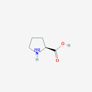 molecular formula C5H9NO2 B15088719 L-Proline-15N 