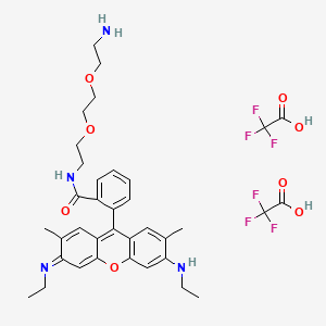 molecular formula C36H42F6N4O8 B15088771 N-(8-Amino-3,6-dioxaoctyl)rhodamine 6G-amide bis(trifluoroacetate) 