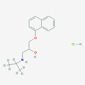 molecular formula C16H22ClNO2 B15088797 4-Hydroxypropranolol D7 (hydrochloride) 