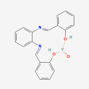 molecular formula C20H16N2O3V B15088850 2-[[2-[(2-Hydroxyphenyl)methylideneamino]phenyl]iminomethyl]phenol;oxovanadium 