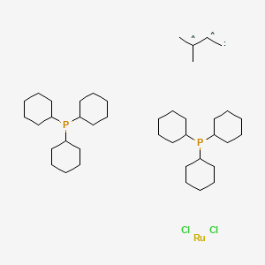 molecular formula C41H74Cl2P2Ru B15088930 3-ME-2-Butenylidenebis(tricyclohexylphosphine)dichlororuthe. 