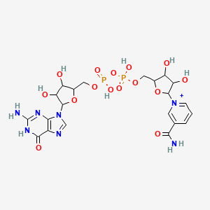 molecular formula C21H28N7O15P2+ B15088969 Nicotinamide guanine dinucleotide sodium salt, phospodiesterase and ADP-ribosyl cyclase substrate 