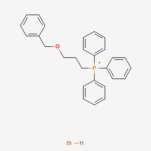 molecular formula C28H29BrOP+ B15088973 triphenyl(3-phenylmethoxypropyl)phosphanium;hydrobromide 