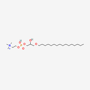 molecular formula C24H53NO6P+ B15088991 2-[(3-hexadecoxy-2-hydroxypropoxy)-hydroxyphosphoryl]oxyethyl-trimethylazanium 