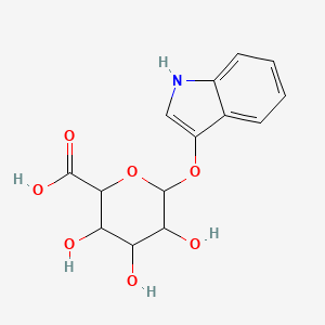 3,4,5-trihydroxy-6-(1H-indol-3-yloxy)oxane-2-carboxylic acid