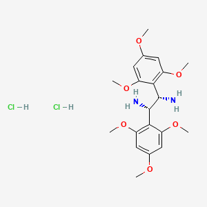 molecular formula C20H30Cl2N2O6 B15089078 (1S,2S)-1,2-Bis(2,4,6-trimethoxyphenyl)ethane-1,2-diaminedihydrochloride 