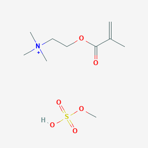 molecular formula C10H22NO6S+ B15089091 Methyl sulfate; trimethyl({2-[(2-methylprop-2-enoyl)oxy]ethyl})azanium 