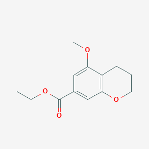 molecular formula C13H16O4 B15089108 Ethyl 5-Methoxychroman-7-carboxylate 