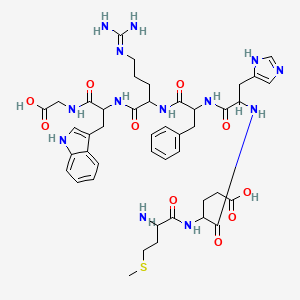 molecular formula C44H59N13O10S B15089129 H-DL-Met-DL-Glu-DL-His-DL-Phe-DL-Arg-DL-Trp-Gly-OH 