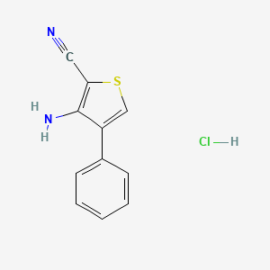 3-Amino-4-phenylthiophene-2-carbonitrile hydrochloride