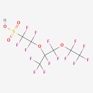 molecular formula C7HF15O5S B15089175 Perfluoro(4-methyl-3,6-dioxaoctane)sulfonic acid 