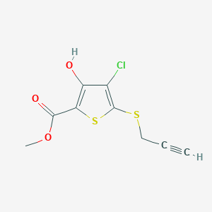 Methyl 4-chloro-3-hydroxy-5-(prop-2-yn-1-ylthio)thiophene-2-carboxylate