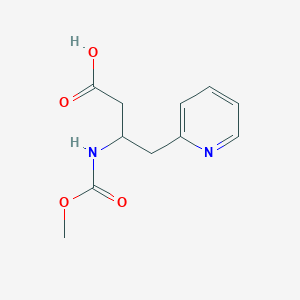 (S)-3-[(Methoxycarbonyl)amino]-4-(2-pyridyl)butanoic Acid