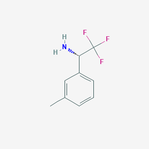 molecular formula C9H10F3N B15089200 (S)-2,2,2-Trifluoro-1-M-tolyl-ethylamine 