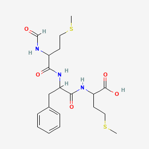 molecular formula C20H29N3O5S2 B15089209 For-DL-Met-DL-Phe-DL-Met-OH 