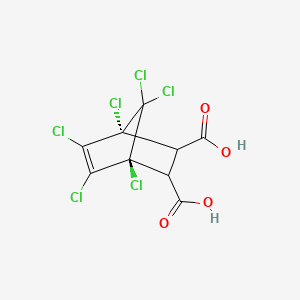 molecular formula C9H4Cl6O4 B15089258 (1R,4S)-1,4,5,6,7,7-hexachlorobicyclo[2.2.1]hept-5-ene-2,3-dicarboxylic acid 