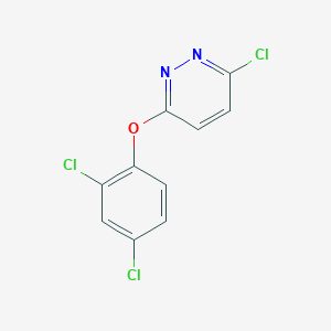 molecular formula C10H5Cl3N2O B15089309 3-Chloro-6-(2,4-dichloro-phenoxy)-pyridazine CAS No. 17285-04-0