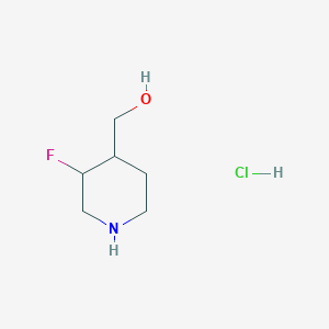 [cis-3-Fluoropiperidin-4-yl]methanol hydrochloride