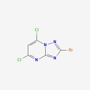 molecular formula C5HBrCl2N4 B15089355 2-Bromo-5,7-dichloro[1,2,4]triazolo[1,5-a]pyrimidine 