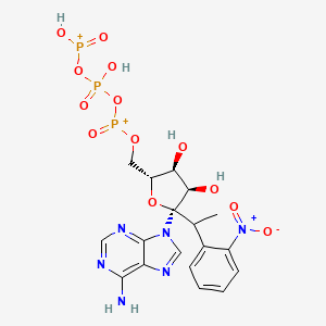 Adenosine5'-(tetrahydrogen triphosphate), P''-[1-(2-nitrophenyl)ethyl] ester (9CI)